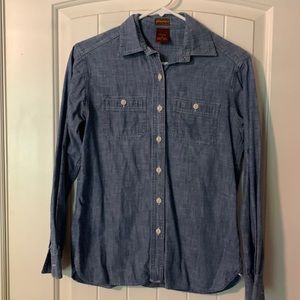 Dickies 1922 chambray button down - size small